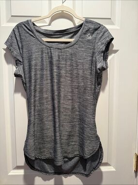 Reebok Women's Heather Gray Short Sleeve Performance Tee